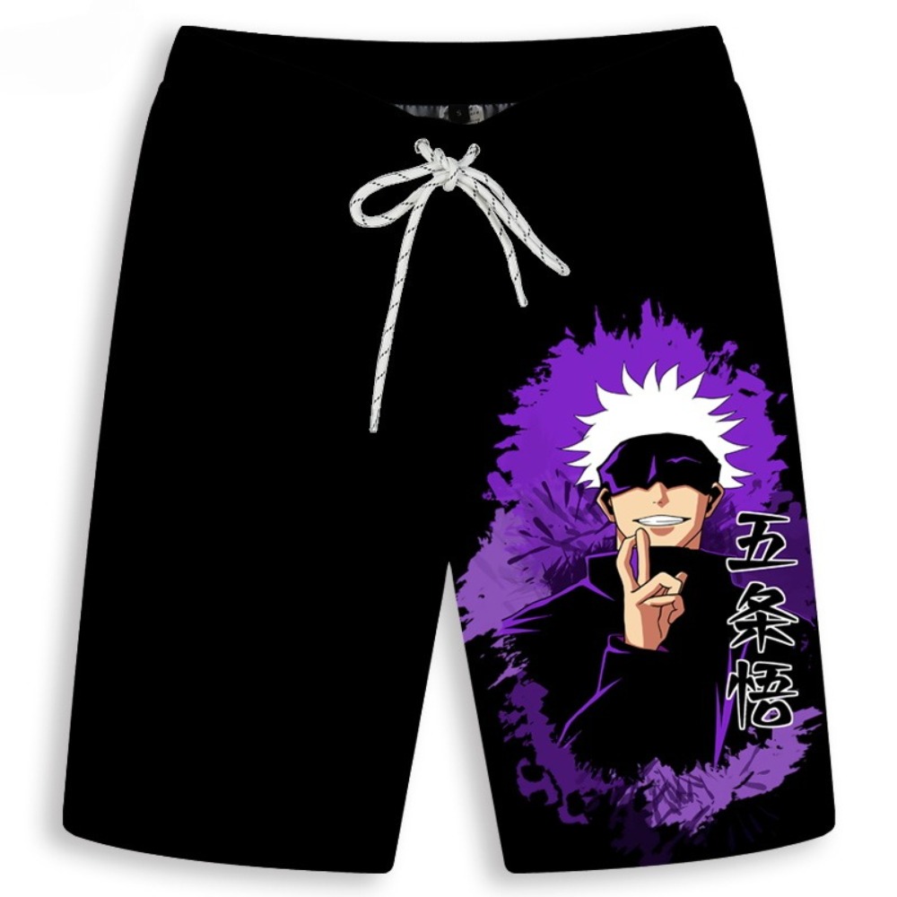 Anime Merchandise Store Japan - Herren Gojo Satoru Bedruckte Shorts Mann