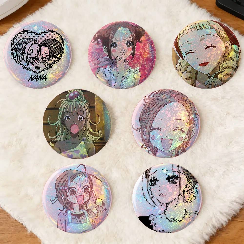 Nana Anime Merchandise - NANA Anime-Spiel Laser-Doppelblitz Blechabzeichen Cartoon-Charakter Anstecknadel